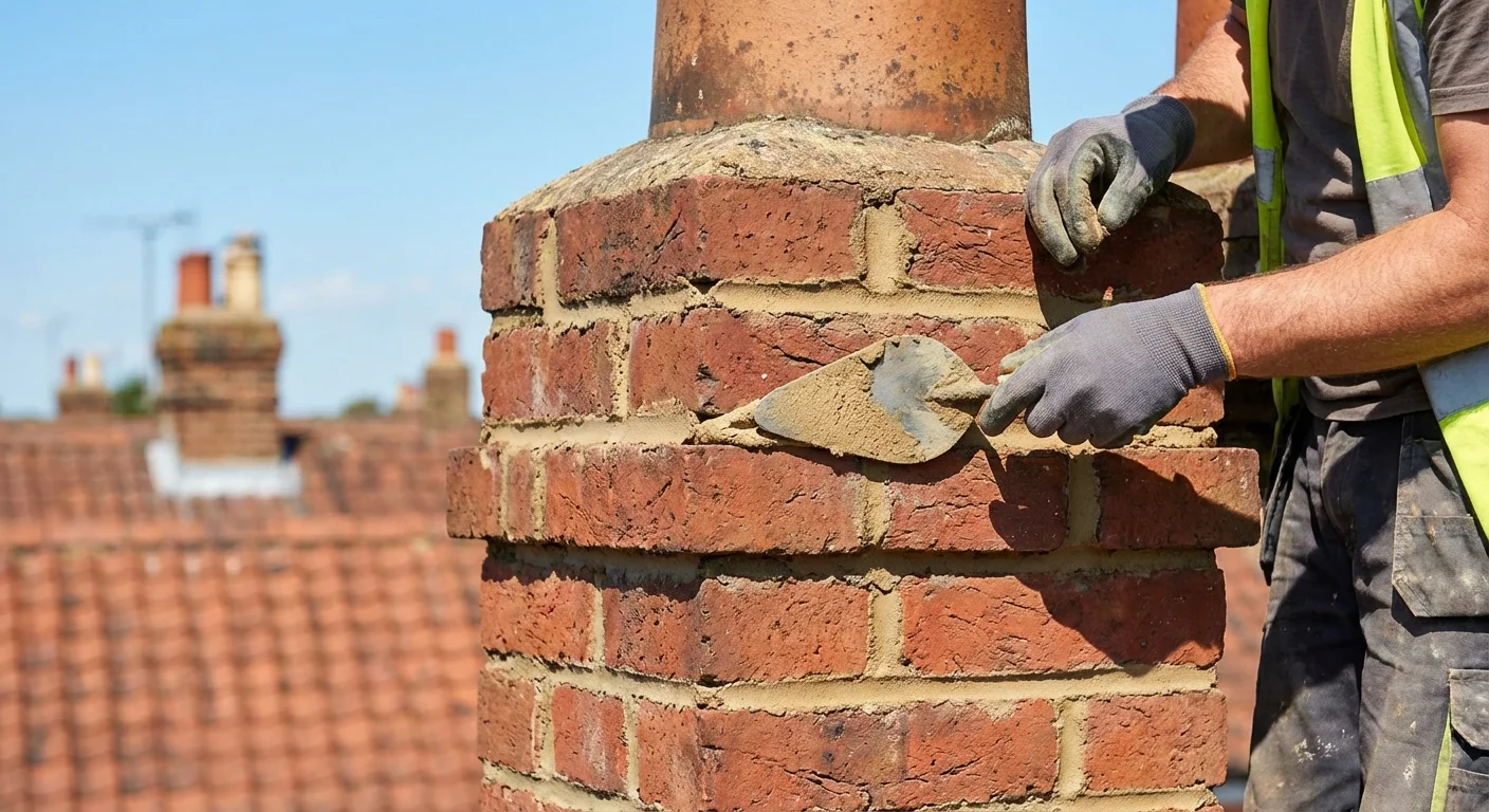 Roofing detail on a British home